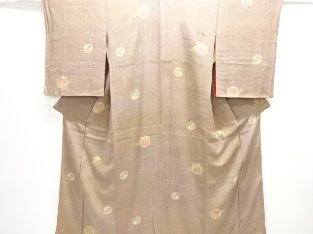 JAPANESE KIMONO / ANTIQUE KIMONO / SILK / KINSHA / PAULOWNIA